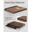 Tablettes flottantes en bois d'acacia pour mur
