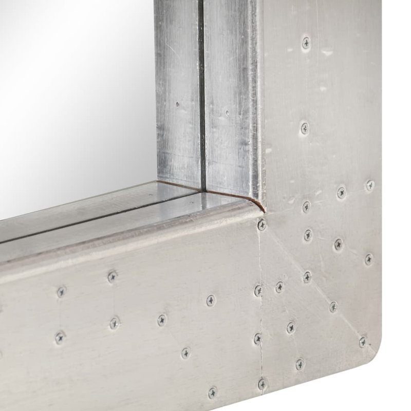 Simoneaux Metal Flat Wall Mirror, 110cm H x 50cm W