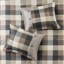Housse de couette 6 pièces à chevrons écossais et chaleureux pour un look de chalet-131248571