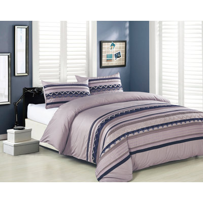 Traditional Geometric Shapes Duvet Cover