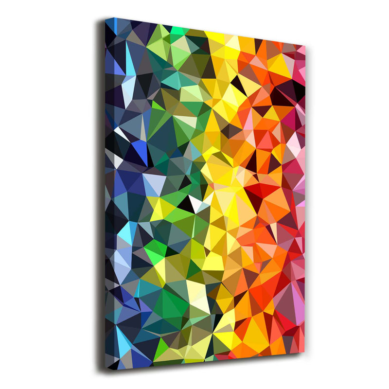 Geometric Background - Wrapped Canvas Print