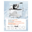 Machine commerciale de broyage de glace électrique, capacité de 661 lb / h, moteur de 350 W avec pales en acier inoxydable, bac à glaçons isolé de 11 gallons pour bars et restaurants