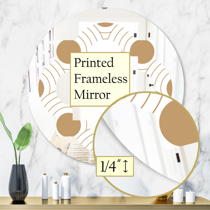Miroir mural Quatrefoil, H 31,5 po x l po