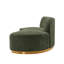 Canapé modulaire en chenille 132 po vert olive Daria