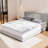 4-Inch Double Layer Mattress Topper - 2-Inch Memory Foam + 2-Inch Cooling Cover for Back Pain Relief-354480943
