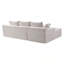 Canapé modulaire Cloud avec méridienne en forme de L, canapé rembourré minimaliste moderne pour le salon, canapé d'angle à assise profonde, aucun assemblage requis-133038800