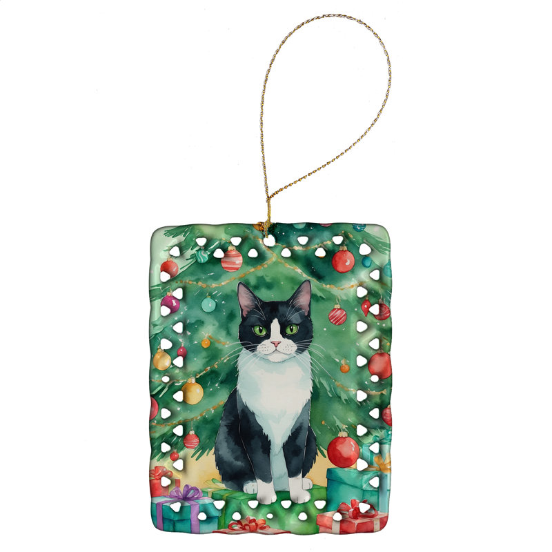 Ornement en porcelaine Chantilly Tiffany, Chat Chantilly Tiffany