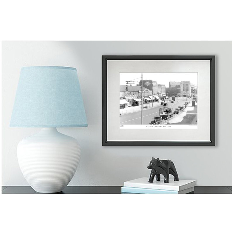 Hendon, Watford Way C1955 by Francis Frith - Single Picture Frame Print, 60cm H x 80cm W x 2.3cm D