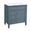 Meuble-lavabo de 30 po avec lavabo supérieur, armoire de rangement moderne, 2 tiroirs, tiroir basculant, lavabo simple | Idée de cadeau-483458824