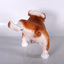 Statue de bouledogue en peluche grandeur nature