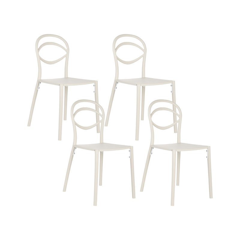 Patio Dining Side Chair, White