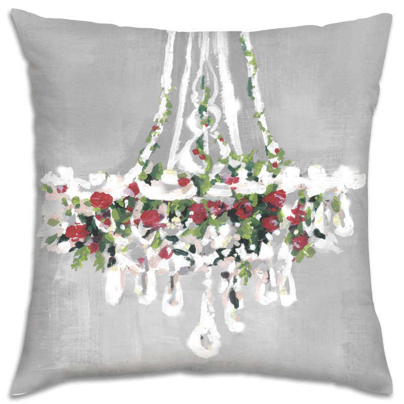 Coussin chandellier de noël