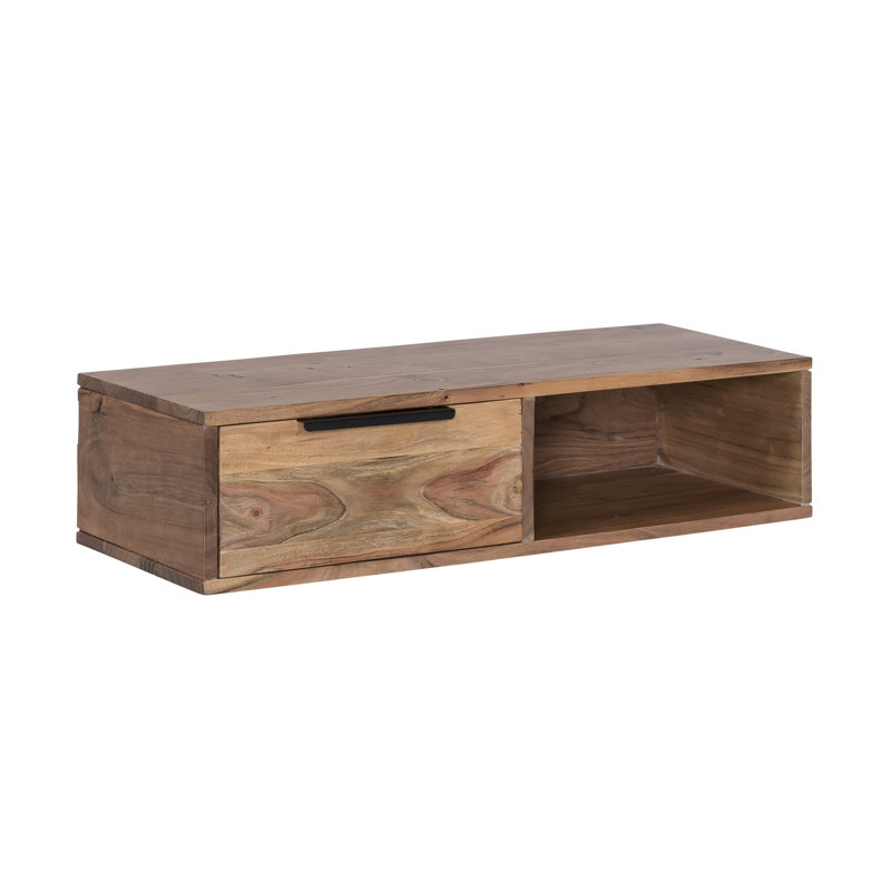 Jordyn Acacia Solid Wood Floating Shelf