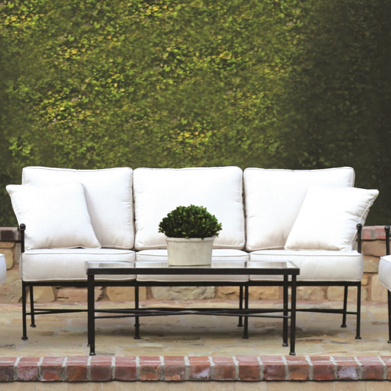 Provence 4 Piece Deep Sunbrella Seating Group with Cushions