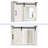 White Cabinet with LED Lights Mirror