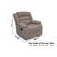 Sylvanas Armchair Recliner Beige