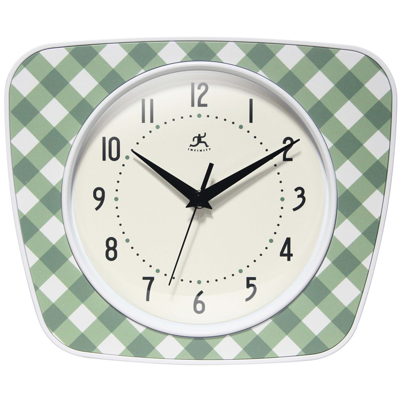 Nasrudeen Wall Clock, 9.25" x 10.875", Green
