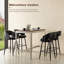 Tabouret de bar Mid-Century avec garniture cloutée -1403012354