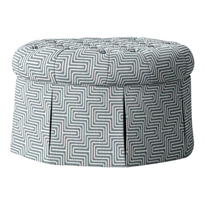 Alma 35" Tufted Round Cocktail Ottoman