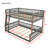 Full XL Over Queen Bunk Bed With Ladder And Guardrails-528645003