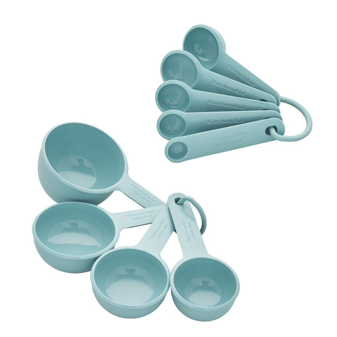 KitchenAid® Universal Measuring Cup and Spoon Set, 9 Piece KitchenAid® Color: Aqua