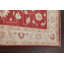 Tapis oriental rouge Chobi Peshawar à teinture végétale noué à la main 4 x 5