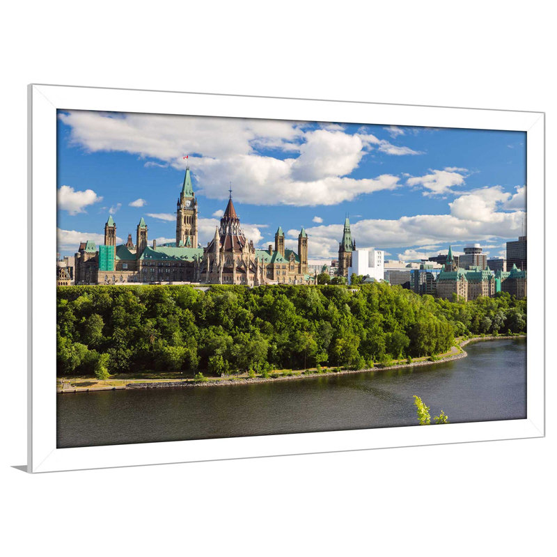 «Oh Canada», reproduction de photo encadrée, H 33,5 po x l 49,5 po x P 1 po, Cadre blanc