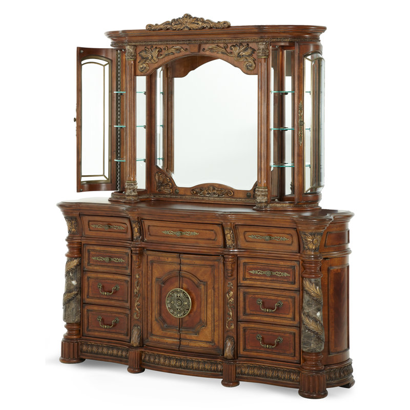 Villa Valencia Dresser & Mirror Set