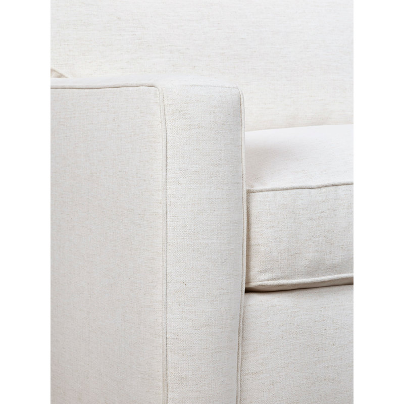 Canapé rembourré 78 po Taylor, Chenille Crypton® neige Nomad