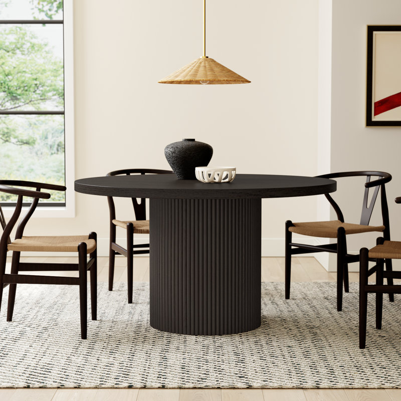 Fairmont Round Dining Table, Black