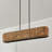 6 - Light Brown/Black Kitchen Island Pendant