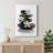 Zen Stones "Basalt with Calming Plumeria Flowers Artwork, Relaxing Spa Bathroom Pictures, Extra Large Framed Canvas Giclee Print Wall Art"-56324643-120240375
