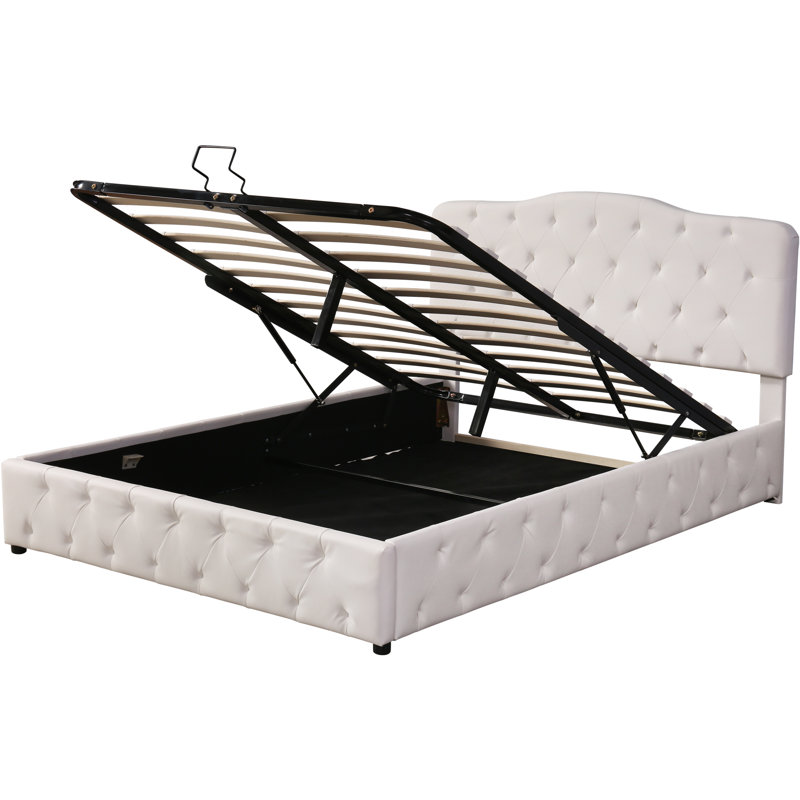 Garbani Upholstered Ottoman Storage Bed, European Double (140 x 200cm)