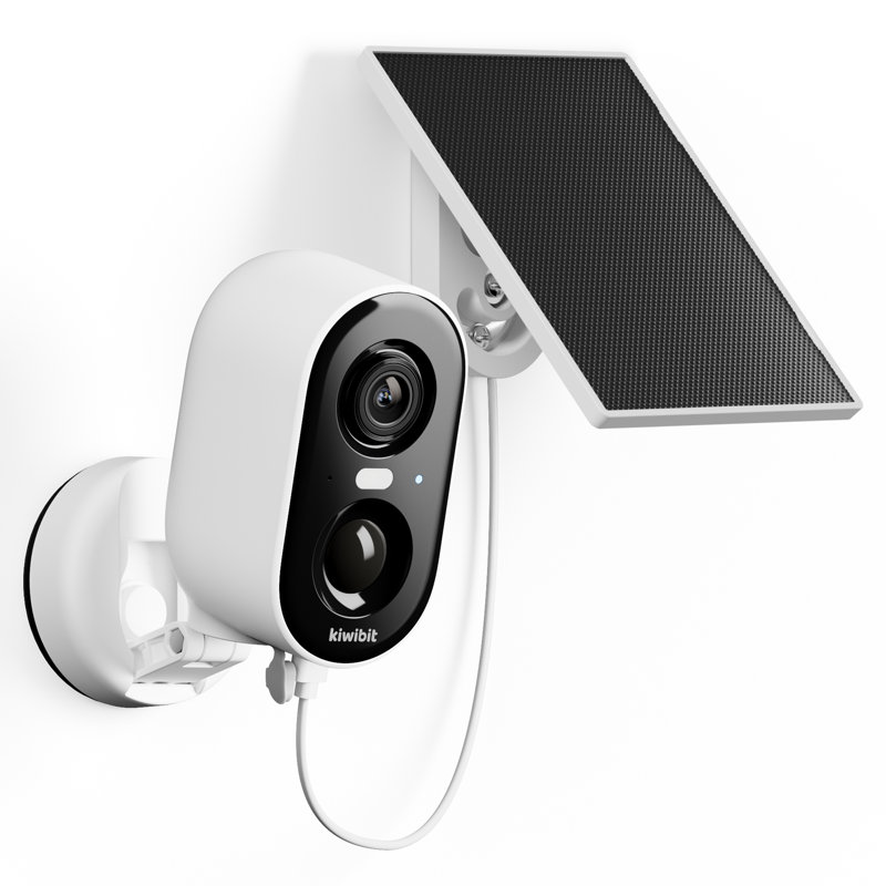 Caméra de sécurité solaire sans fil pour l'extérieur, installation magnétique à pile 2K avec détection de mouvement PIR intelligente, vision nocturne couleur, imperméable pour l'intérieur et l'extérieur