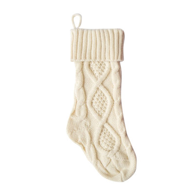 Knitted Wool Candy Bag Double-sided Twists 8-character Narrow Version Gift Bag Pendant Christmas Stocking