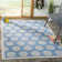 Burnell Linden 100 Performance Geometric Indoor/Outdoor Area Rug