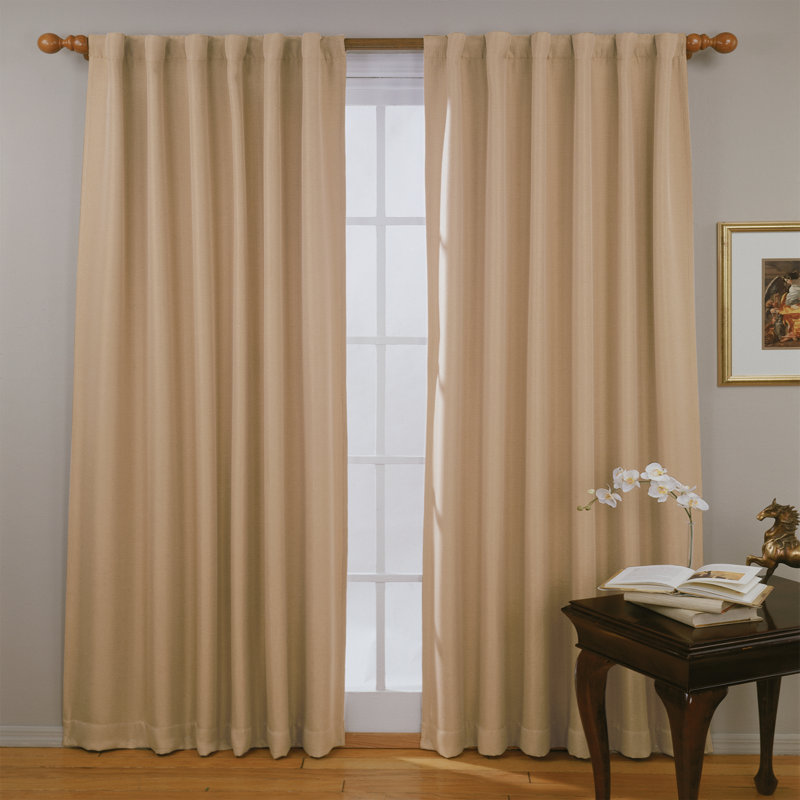 Blackout Curtain Single Panel, Wheat, 52" W x 84" L