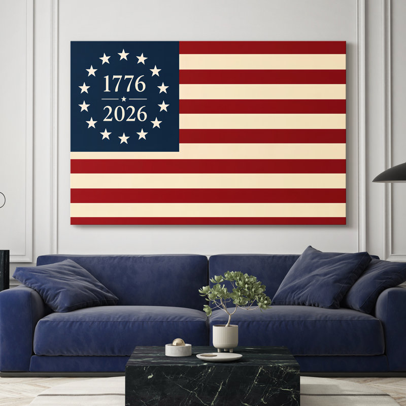 Betsy Ross Across Century-Gallery - Toile tendue avec châssis - prête à être accrochée, 36X48