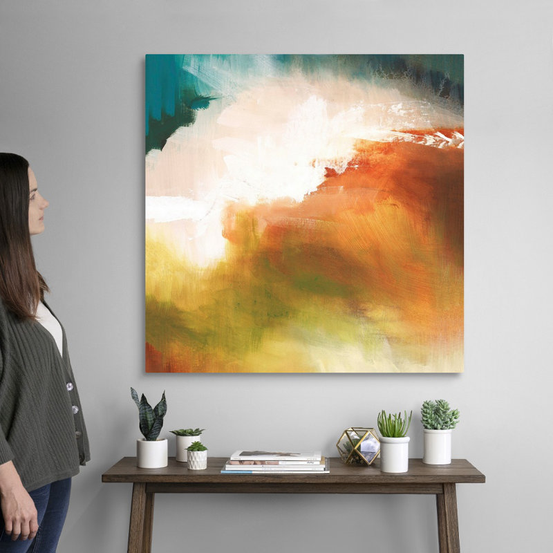 Painting Print, Wrapped Canvas, 36" H x 36" W x 1.25" D