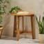 Table bistro pliante d'extérieur en bois d'acacia
