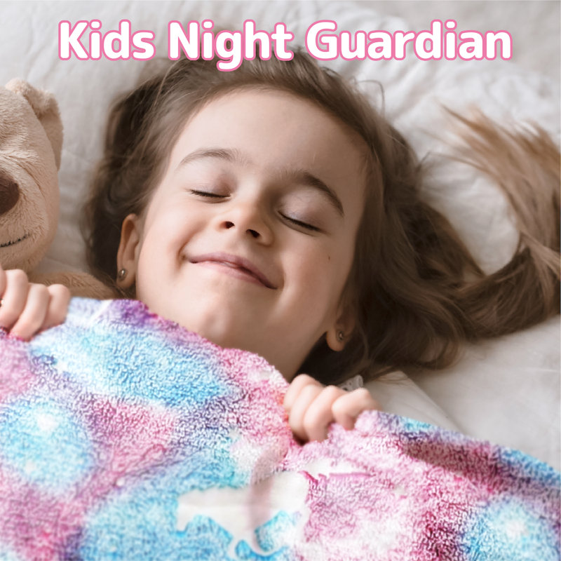 Glow in the Dark Unicorn Microfiber Kids Blanket