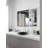Verdera Recessed or Surface Mount Frameless Medicine Cabinet with 2 Adjustable Shelves and Electrical Outlet