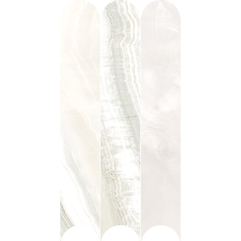 Selena onyx taillé en onyx 4X24 Selena, Blanc