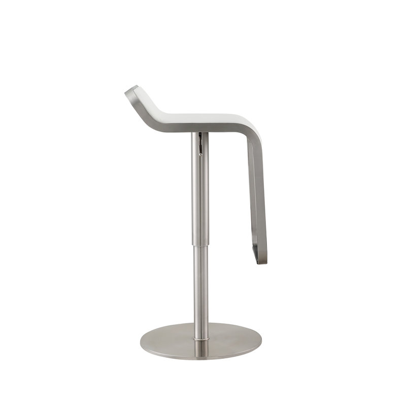 Tabouret à hauteur réglable Silvestr, Blanc
