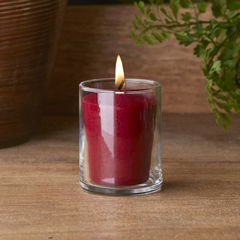 Bougie votive parfumée épicée