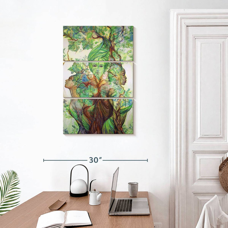 Kelan, la fée des arbres, H 32 po x l 20 po