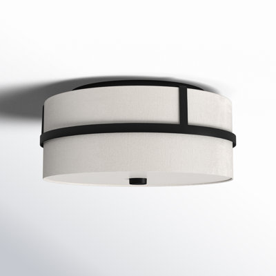 Pascaline 2 Light Fabric Flush Mount
