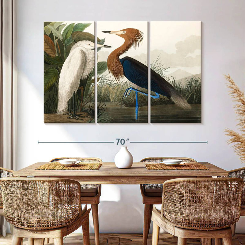 Purple Heron, 42" H x 65" W