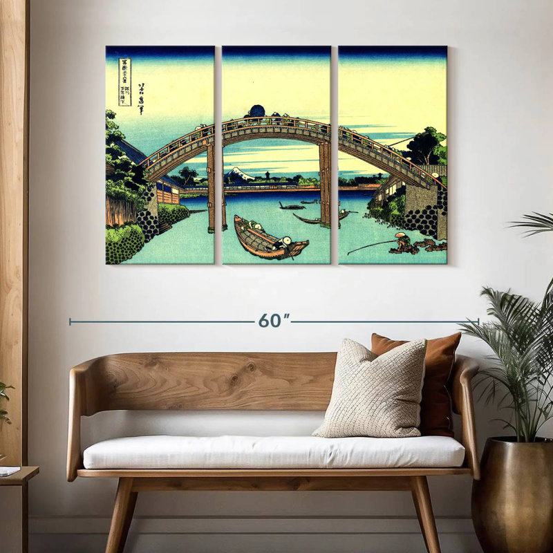 Lilie Fuji Seen Through The Mannen Bridge, 32" H x 50" W