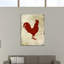 « coq silhouette 1 » par kimberly allen, impression sur toile tendue-20027123